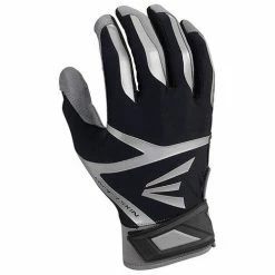 Best Sale 🔥 Cheap 🎉 Easton Z7 VRS Hyperskin ⚾ ⚾ Baseball Batting Gloves - Grey / Black 🧨 ❤️