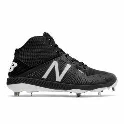 Coupon 🧨 Discount 🥰 New Balance M4040v4 Mid-Cut Men's Metal ⚾ ⚾ Baseball Cleats - Black ⌛ ✔️
