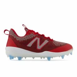 Coupon ⭐ Outlet 🌟 New Balance Comp V3 Men's TPU ⚾ ⚾ Baseball Cleats - Red/White ✨ 🔔